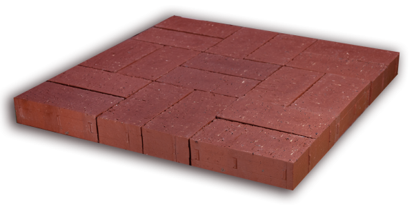 Red Blend Invisi-Lug 2¼×4×8 Paver — Accessories