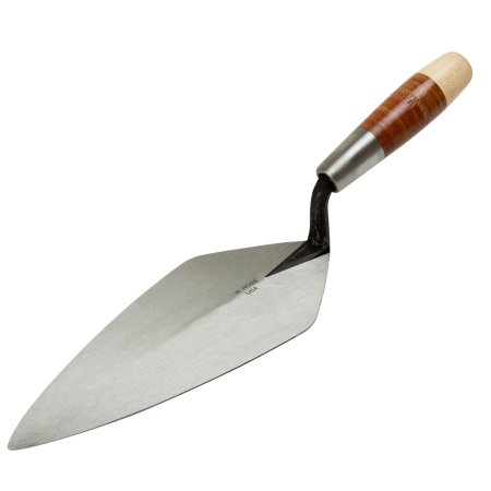 12" Rose Brick Trowel — Leather Handle — Accessories